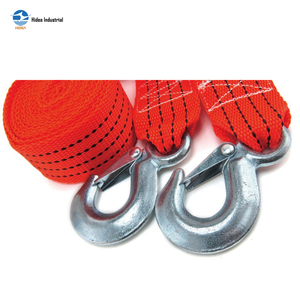 Sangle de remorquage de 2 pouces en acier forgé avec crochets à œillet aux extrémités, résistante aux UV et à l'abrasion, idéale pour le remorquage dans la boue, le sable et la neige - Product Image 3