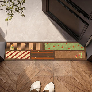 Tapete de Tierra de Diatomeas Rectangular con Diseño de Dibujos Animados, Tapete Absorbente Antideslizante para Entrada del Hogar - Product Image 1