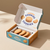 Boîtes d'emballage alimentaire en carton pour biscuits, pâtisseries, beignets, snacks, avec logo personnalisé du fabricant