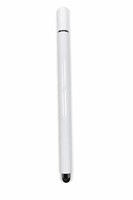 Pena Stylus Pasif Putih & Hitam, Pena Sentuh 2-in-1 Ujung Disc & Mesh, Tanpa Baterai Universal untuk iPad iPhone Android, OEM Custom
