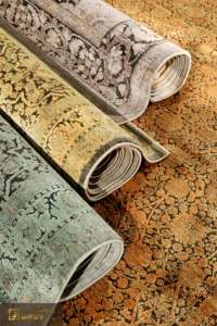 Tapis de salon LandScopeTech, style minimaliste italien, motif géométrique floral gris, doux, agréable pour la peau, anti-salissure - Product Image 5