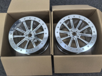 Jantes de course polies multi-rayons 17x10 2 pièces Beadlock 5x114.3 pour Ford Mustang GT