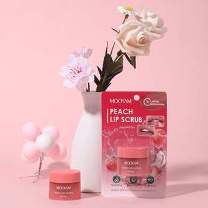 Crema Exfoliante Labial OEM de Marca Privada con Infusión Herbal, Humectante con Sabores a Melocotón, Arándano y Sandía para el Cuidado de los Labios - Product Image 1