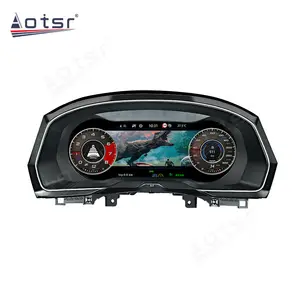 Car Digital Cluster Virtual Cockpit For or VW B8 B7 PASSAT CC golf 7 diesel GPS Dashboard Panel Speed Meter display Screen