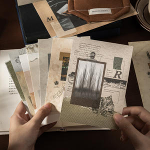 10 Hojas/paquete de Papel <span class=keywords><strong>para</strong></span> Manualidades de Gran Formato, Serie 'Sentiendo las Emociones de la Poesía', Tema Retro - Product Image 3