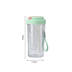 Summer Flower Tea Water Cups Promotional Gift High Quality Coffee <b>Straw</b> Cup Wholesale Portable Anti-Drop Plastic Water <b>Bottle</b> - Product Image 6