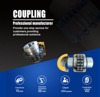 Accouplements d'arbre à cannelures de type KC, accouplement flexible à chaîne à rouleaux, engrenage de machine en acier OEM JUDE 8018, alésage 200 mm, 5000 tr/min