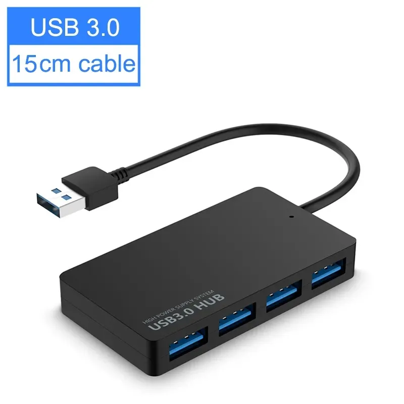 Transferencia de datos de alta velocidad Carga rápida Externo 4 en 1 USB Tipo C 4 Puertos USB 3,0 Hub
