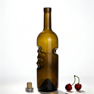 Botella de Vidrio Vacía Oshow de 750 ml para Vino Tinto, Diseño Especial de Mano de <span class=keywords><strong>Ángel</strong></span>, Acabado Mate Escarchado, para Tequila, Ecológica, Reciclable, para Bebidas y Licores - Product Image 4