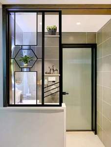 Soluzioni di Privacy funzionale moderno divisorio in acciaio inox per ambienti di vita contemporanei - Product Image 2