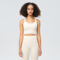 Nouveaux soutiens-gorge de sport pour femmes à haute élasticité et dos croisé, maillots de bain de plage triangulaires anti-choc pour femmes