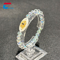 Bracelet NFC programmable style mode avec perles, 13,56 MHz, URL encodée, pour versets bibliques quotidiens