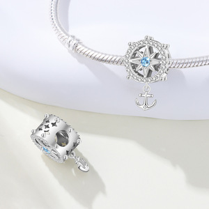 A ship's wheel tassel pendant, which can be used as a <b>spacer</b> bead, is a DIY lucky charm gift for women - Product Image 5