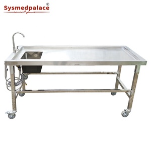Table de nettoyage <span class=keywords><strong>mortuaire</strong></span> en acier inoxydable, station de <span class=keywords><strong>lavage</strong></span> et de désinfection du corps pour la morgue de l'hôpital - Product Image 1