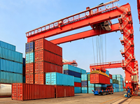 Grue à portique sur pneus de 41 tonnes de marque chinoise renommée, grue à conteneurs RTG