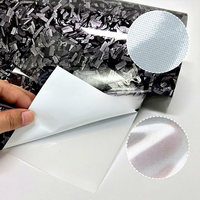 Film PET en fibre de carbone forgée auto-cicatrisant anti-rayures à changement de couleur, épaisseur 5 mil, autocollant de protection intégrale pour voiture, garantie 5 ans
