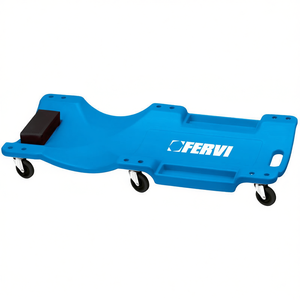 Chariot sous-voiture en plastique Fervi avec roues pour réparation automobile - Product Image 1