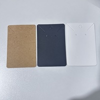 Tarjetas de exhibición de joyería en blanco 6x9 al por mayor, de papel Kraft, para pendientes, aretes y collares, estuches universales, impresión digital, marca personalizada