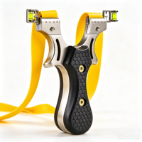 Slingshots de compétition en acier inoxydable de haute qualité, semi-automatiques, longue portée, et accessoires