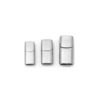 Vente flash - Bracelet en cuir tressé avec fermoir magnétique en acier inoxydable, boucle de connexion magnétique pour la fabrication de bijoux
