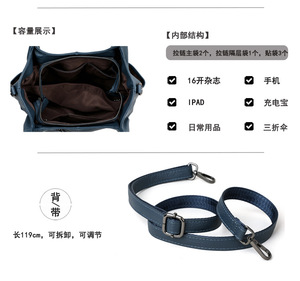 New Fashion Designer Crossbody <b>Bags</b> High Quality Genuine Leather Shoulder Messenger <b>Bag</b> Casual Totes Women Handbags and Purses - Product Image 3