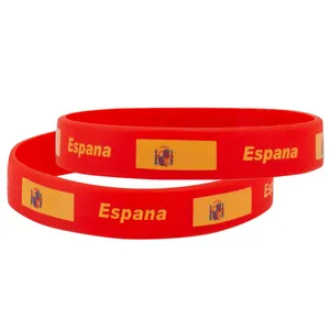 Yêu Nước Đảng kỷ niệm cao su dây đeo cổ tay USA cờ Silicone Vòng đeo tay in màu cho ngày lễ sự kiện xuyên biên giới - Product Image 5