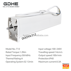 Moteur de rideau <span class=keywords><strong>Dooya</strong></span> T12 à couple nominal 1.2NM Moteur de rideau WIFI Zigbee Tuya Produit intelligent Système de rail de rideau électrique - Product Image 2