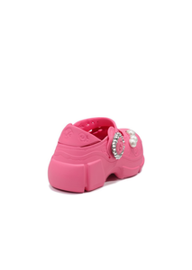 Zoccoli con perle per donna e ragazza, stile Mary Jane estivo, morbidi e leggeri, taglia 17, punta chiusa, tomaia in plastica EVA - Product Image 1