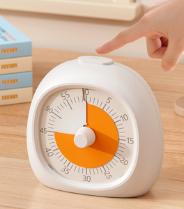 Minuteur visuel rotatif pour adultes et adolescents - Minuteries pour les enseignants en classe, compte à rebours de 60 minutes, outil d'étude pour la maison et l'école - Product Image 2