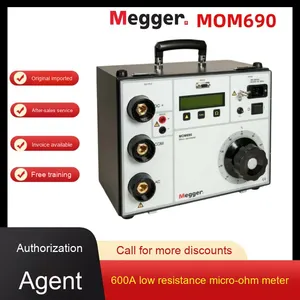 Megger Meikai Mom690 600A Medidor de Resistencia Baja (Ohmímetro) 220V con Control de Prueba Integrado - Product Image 4