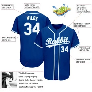 Chemise de baseball personnalisée avec broderie et sublimation, trois boutons - Product Image 3