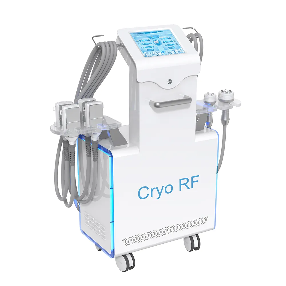 Криокожа Cryo RF 4,0, жиросжигание, замораживание EMS, холодная волна, 4 подушки, охлаждение кожи, криопад, E-Cool, криолиполизис, машина для похудения тела