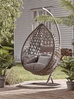 Plus design de haute qualité grande capacité de chargement jardin extérieur patio balcon rotin bambou canne hamac balançoire chaise