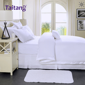 ECAS SABER Support Luxury Embroidery Custom Hotel Bed Cover Set <span class=keywords><strong>Boutique</strong></span> 600TC Cotton Sateen Bedding for Premium Hotel & Villas - Product Image 5