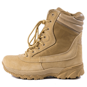 SF8 703 Typoon Tactical <b>Hiking</b> <b>Boots</b> High Top Lace Up Waterproof Outdoor All Seasons Men Suede Tan - Product Image 3