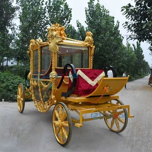 Calèche royale romantique à 4 roues à vendre, calèche royale électrique, calèche sans chevaux électrique pour mariage - Product Image 2