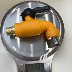 Vòi rửa chén nhà bếp thị trường Trung Đông phổ biến Kt-184, chất liệu nhựa PPR, màu trắng, ren ngoài bằng đồng thau, tay cầm bằng sắt, gốm sứ - Product Image 3