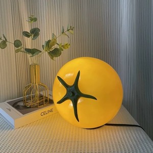 Tomato Shaped Night Light Led Color Changing Tap <b>Control</b> <b>USB</b> Powered Bedroom Desk Lamp - Product Image 2