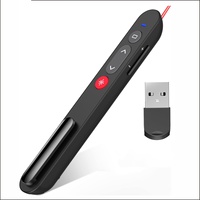 Lápiz Rojo para Pasar Páginas, Control Remoto Inalámbrico, Instrucción, Formación, Discurso, Lápiz de Instrucción para Oficina y Enseñanza