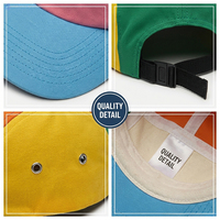 Casquette de camping 5 panneaux en coton vierge SHINY Premium, logo personnalisé, faible MOQ, non structurée, pour sports de plein air, plage, respirante, imperméable pour hommes