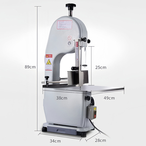 Fábrica Atacado Carne e Corte De Osso Cutter Butcher Bone <span class=keywords><strong>Saw</strong></span> Machine Usado Fatiador De Carne Congelada com Novo Motor
