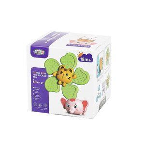 Jouet de bain rotatif et sonore pour bébé, en plastique ABS souple, avec ventouse, motif animal mignon, coloré, sûr et amusant, pour les 18 mois et plus - Product Image 5