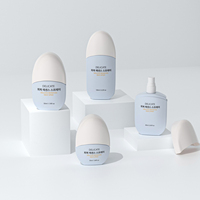 Flacon cosmétique ovale 30ml 50ml 80ml 100ml avec pulvérisateur à fine brume, impression sérigraphique sur verre