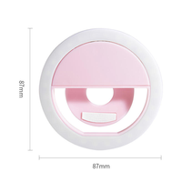 Lampe annulaire portable rechargeable USB de haute qualité pour selfie, caméra vidéo et téléphone portable, avec 36 LED