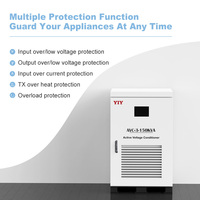 Régulateur de tension électrique automatique triphasé 380V 400V à base d'IGBT 30KVA 100KVA 150KVA Stabilisateur d'alimentation à découpage