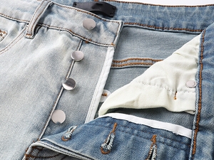 Quần Jean Nam Mỹ chất lượng cao, kiểu dáng ôm body, may đo, phong cách Hip Hop đường phố, rách, xước, in họa tiết, kiểu dáng rộng thùng thình, tạo vẻ ngoài cũ kỹ - Product Image 3