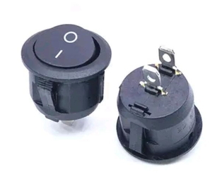 Interruptor Basculante Redondo 6A250 Negro R23 de 2 Pines, Interruptor de Barco 250VAC para Coche y Marino, Interruptor Basculante Momentáneo CQC CE 10000 6A10A XYV - Product Image 5