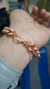 Engraved Copper Cuff Bracelet With Decorative Patterns And Open Bangle Style For Men Women Boutique Jewelry Collections - Product Image 3