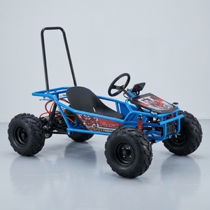 Kart de course électrique à châssis en acier robuste, grandes roues tout-terrain, harnais de sécurité pour enfants et adolescents - Product Image 3