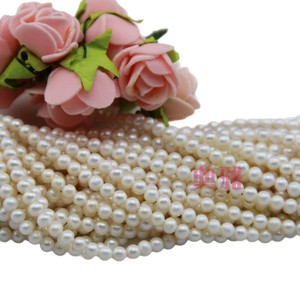 Collar de Perlas Redondas Semiterminadas de Agua Dulce Natural de 4-5 mm al por Mayor, Perlas Sueltas, Lisas, Limpias y de Calidad - Product Image 5